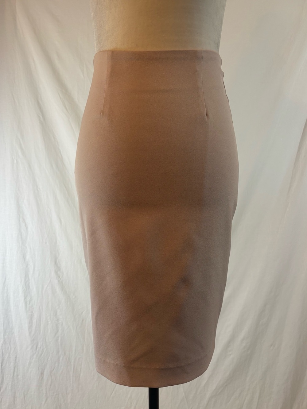 Le Chateau Blush Pencil Skirt Career Office Stretch Mob Wife Size 0